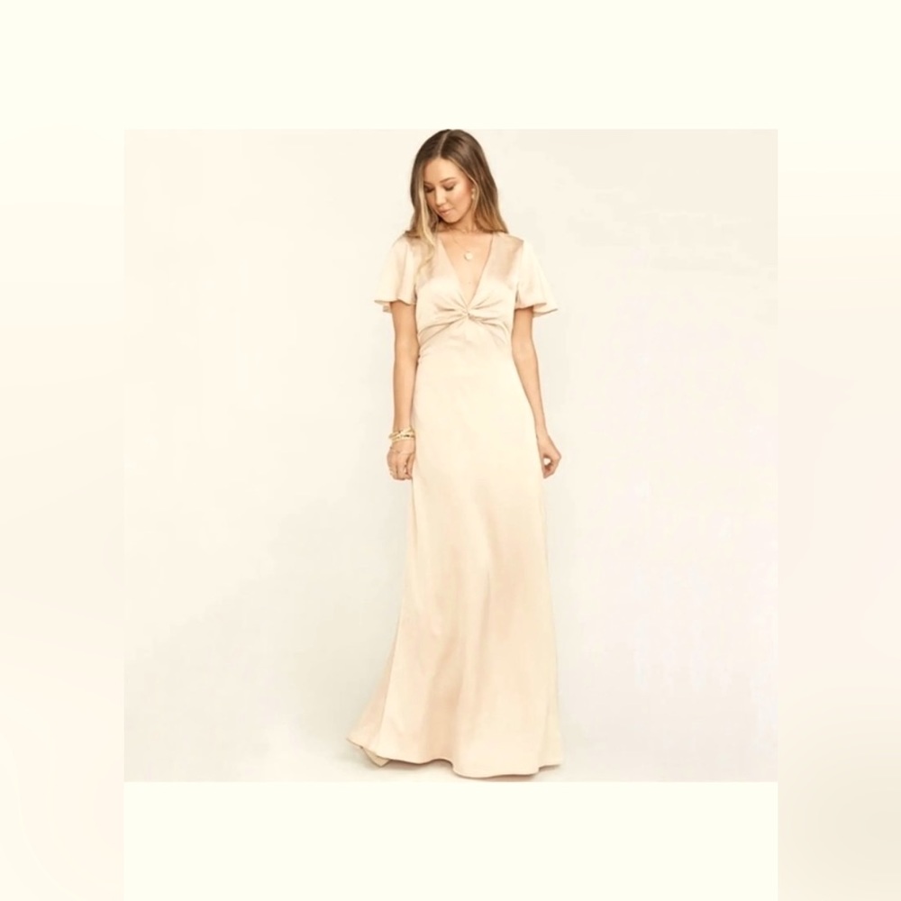 Show me your mumu champagne gown